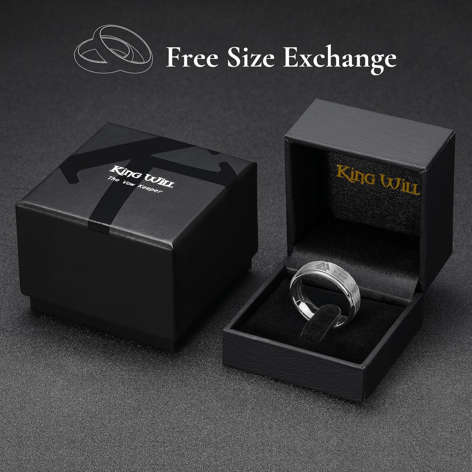 King Will Mens Tungsten Carbide Ring Wedding Band Comfort Fit