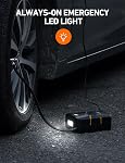 AstroAI S1 Gonfleur de pneus Portable Air Compresseur 12V DC 150PSI avec jauge numérique, pression d'arrêt automatique préréglée Inflation rapide, Compact Air Pompe pour pneus de voiture, vélo de moto, balle, gonflables
