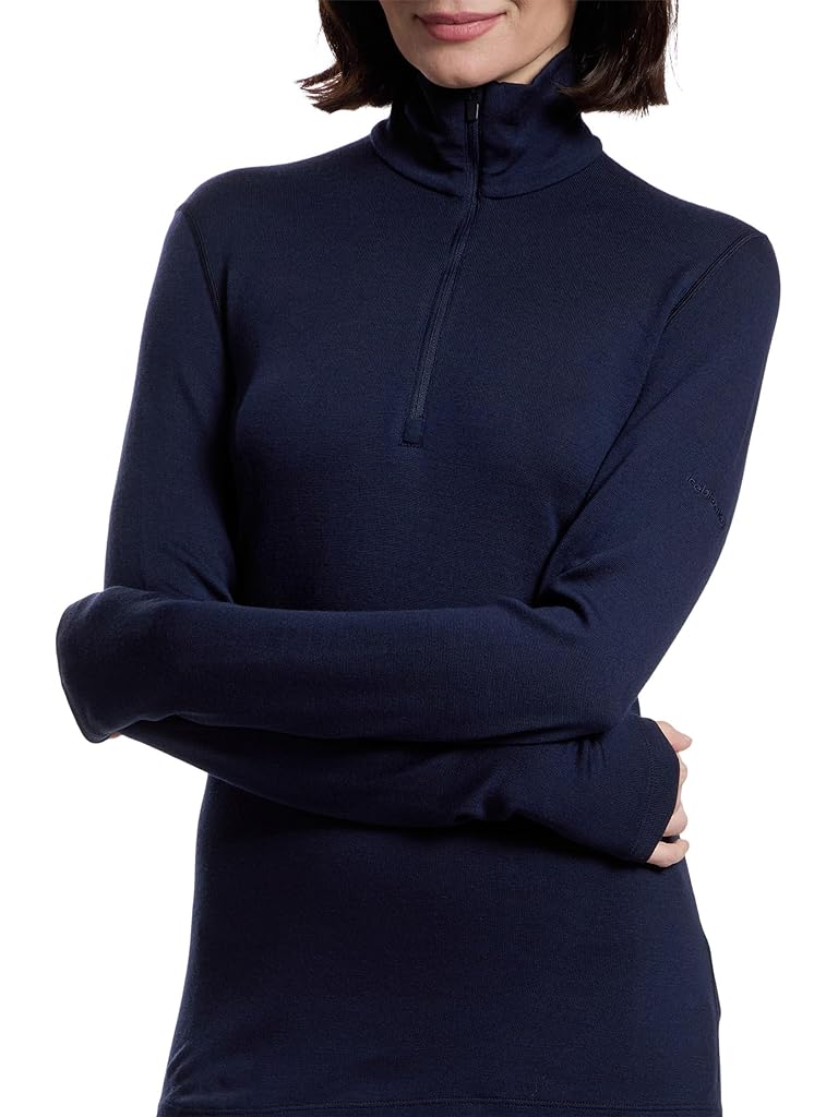 Navy Icebreaker Merino 260 Tech Long Sleeve Half Zip