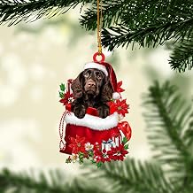 Boykin Spaniel 2D Flat Christmas Tree Ornament