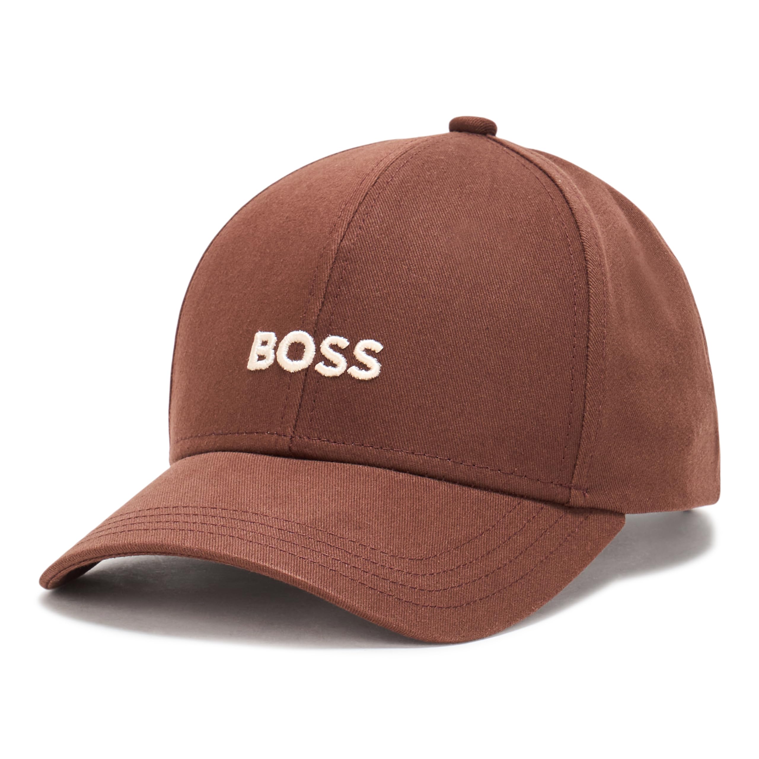 BOSS Men's Bold Center Logo Twill Cap Baseball, Brown Scapolite, One Size