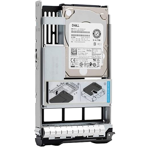 Dell 400-AUVR 2.4TB HDD 10K RPM SAS 12Gbps Hybrid 2.5in to 3.5in Tray Hot Plug Hard Drive