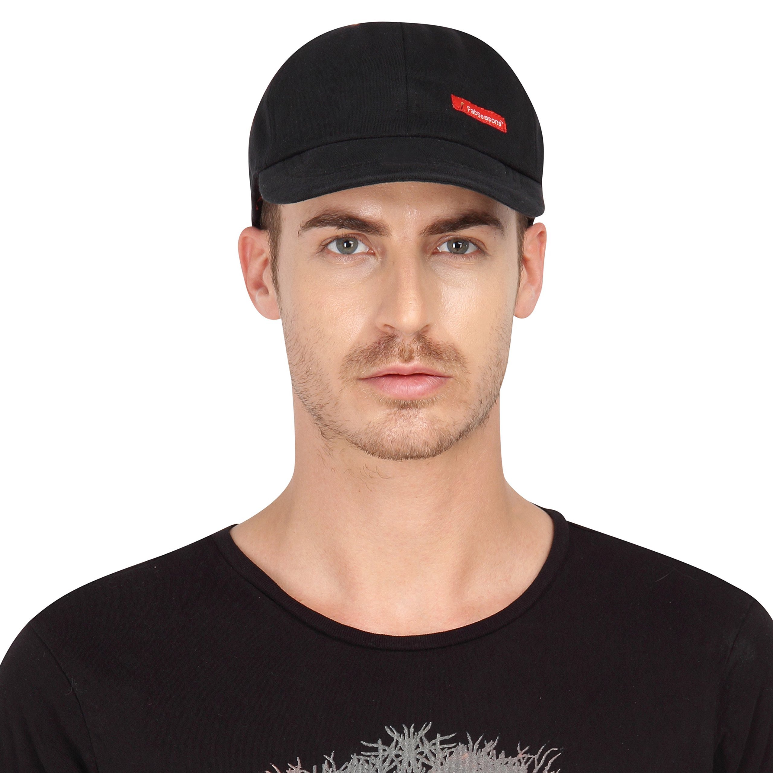 FabSeasons Black Cotton Unisex Adjustable Size Cap (B01F8YPGC4) Amazon Price History, Amazon Price Tracker
