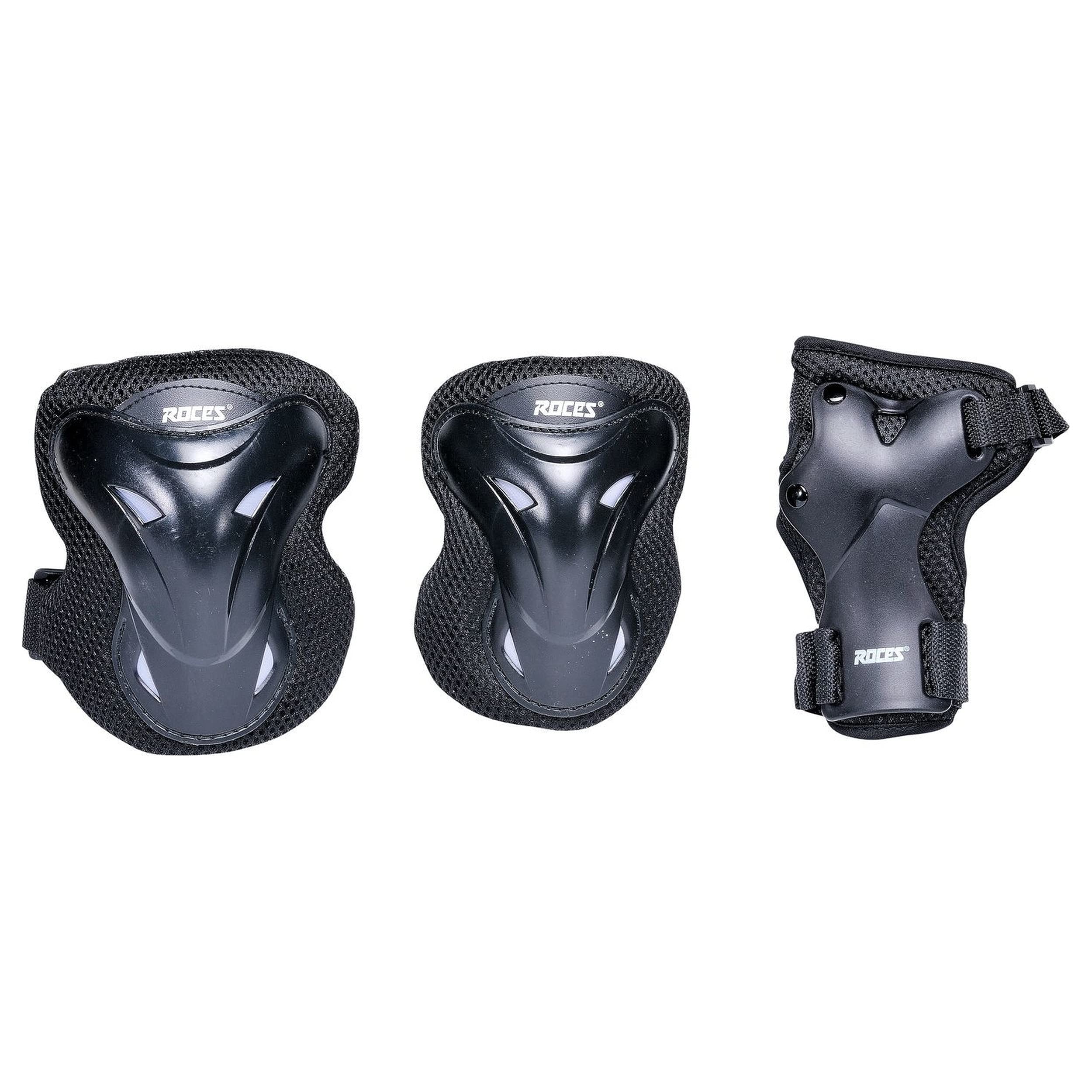 Roces rc1488-s Juego de Protecciones para Adulto, Color Negro