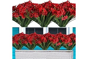 20 Bundles Premium Artificial Flowers for Vibrant Outdoor Decor