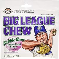 Vista 3 de Big League - Chicle masticable, original y uva, paquete de 2 (una caja de cada uno) (paquetes de 24 a 2.12 onzas en total)