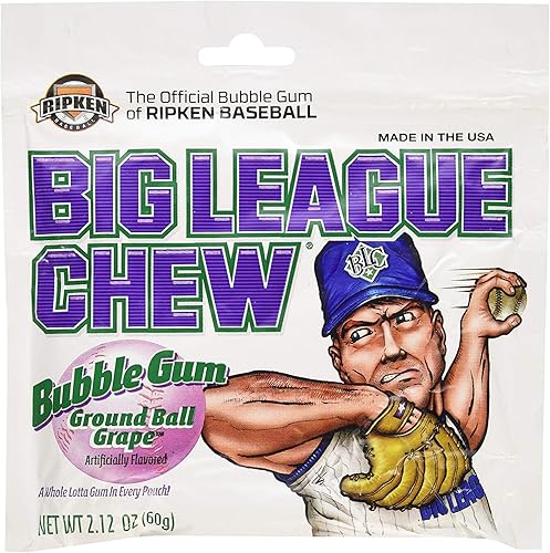 Miniatura 3 de Big League - Chicle masticable, original y uva, paquete de 2 (una caja de cada uno) (paquetes de 24 a 2.12 onzas en total)