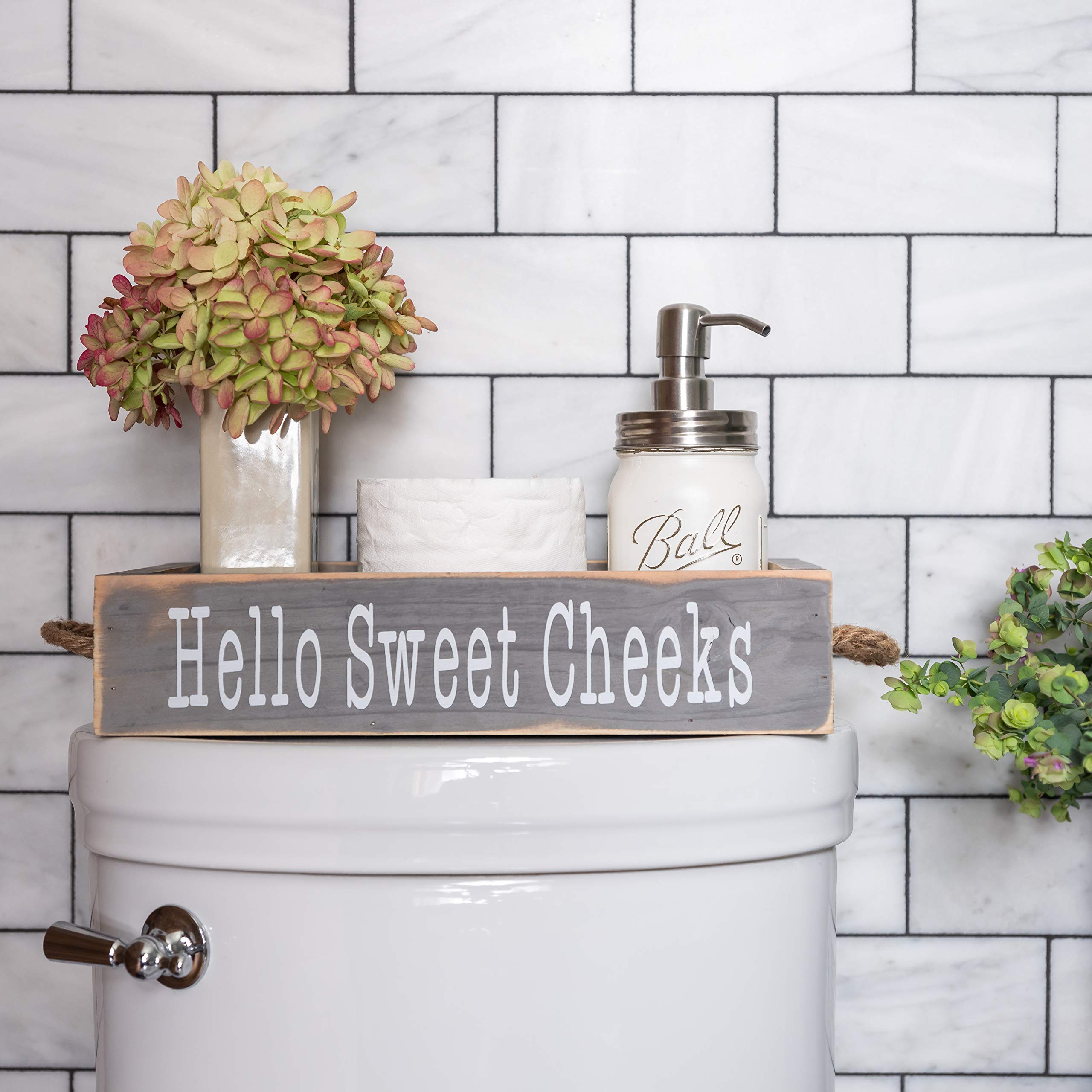 Nice Butt Bathroom Decor Box Farmhouse Bathroom Decor Toilet Box