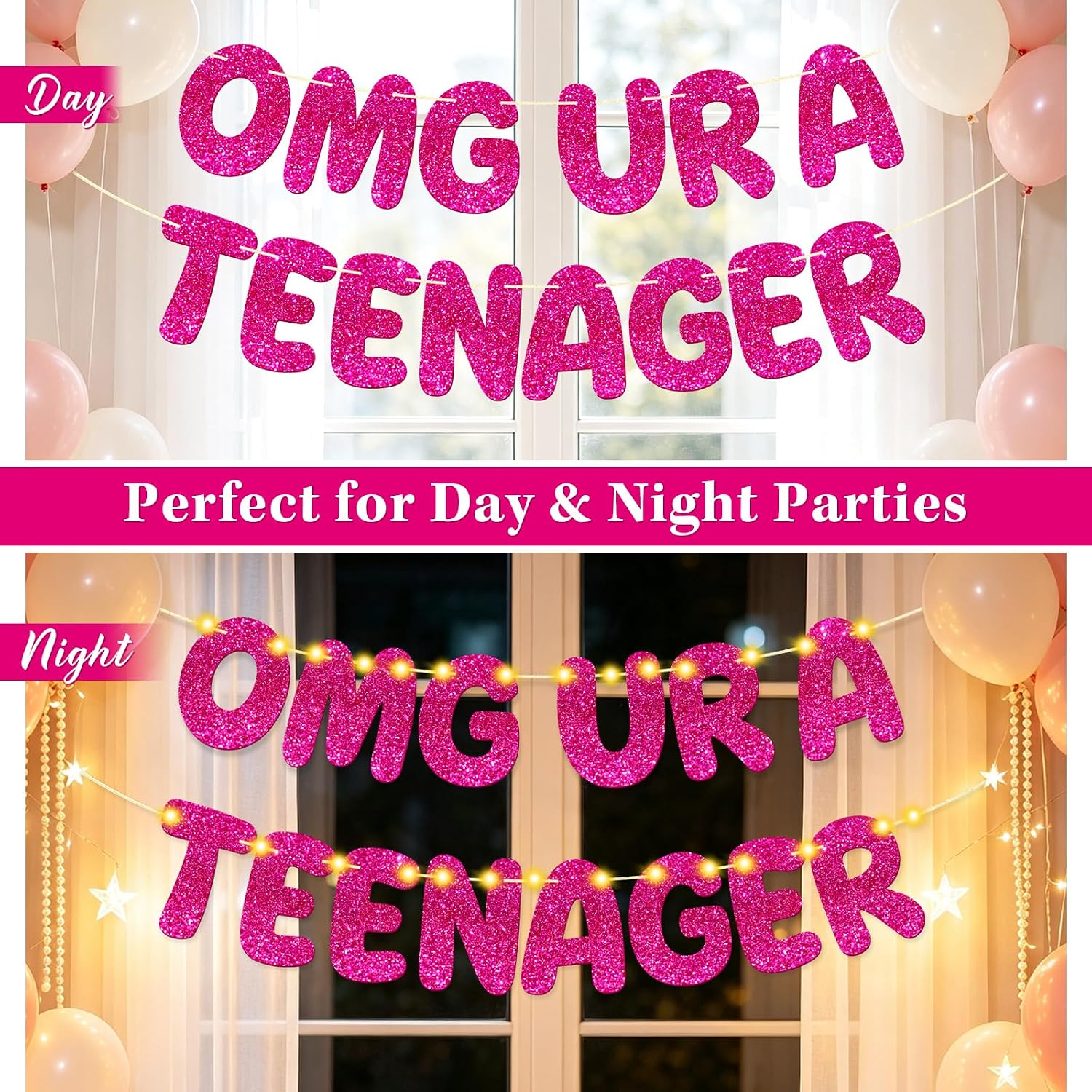 OMG UR A TEENAGER 13th Birthday Banner Pre-strung image 4
