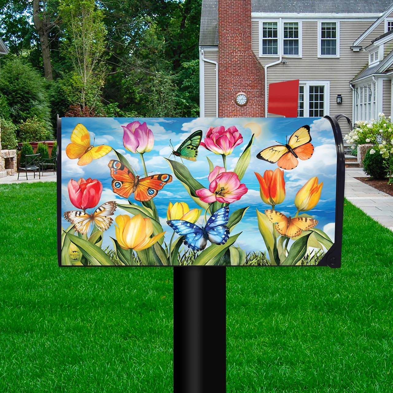Briarwood Lane Sunshine Butterflies Oversized Mailbox Cover