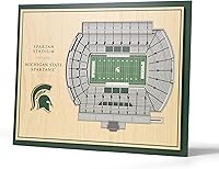 Vista 126 de YouTheFan NCAA Oklahoma Sooners - Arte de pared 3D de 5 capas con vista al estadio, Gaylord Family Oklahoma Memorial Stadium, 13.00 x 17.00 pulgadas