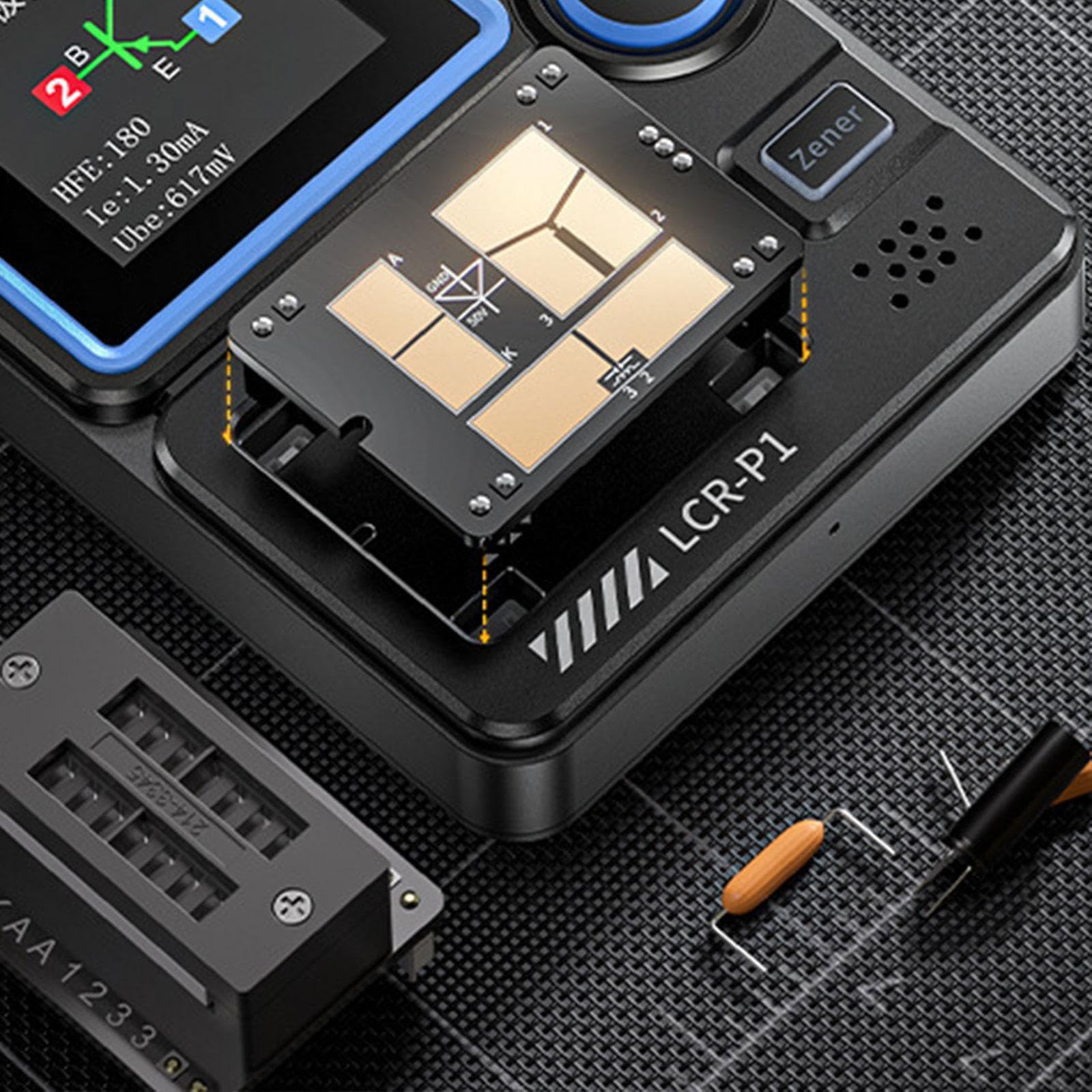 Kit tester per transistor portatile con display a colori che misura vari componenti in modo efficiente sia per hobbisti che per professionisti Kit tester per transistor Componente elettronico
