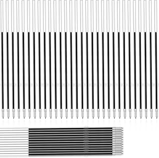 60 Pcs Retractable Pen Refills, 0.7mm Pen Refills Black Ballpoint Retractable Ballpoint Pen Refill Biro Refills Black Ballpoint Ink Refills Smooth Pen Refill for Office Signatures Study Writing