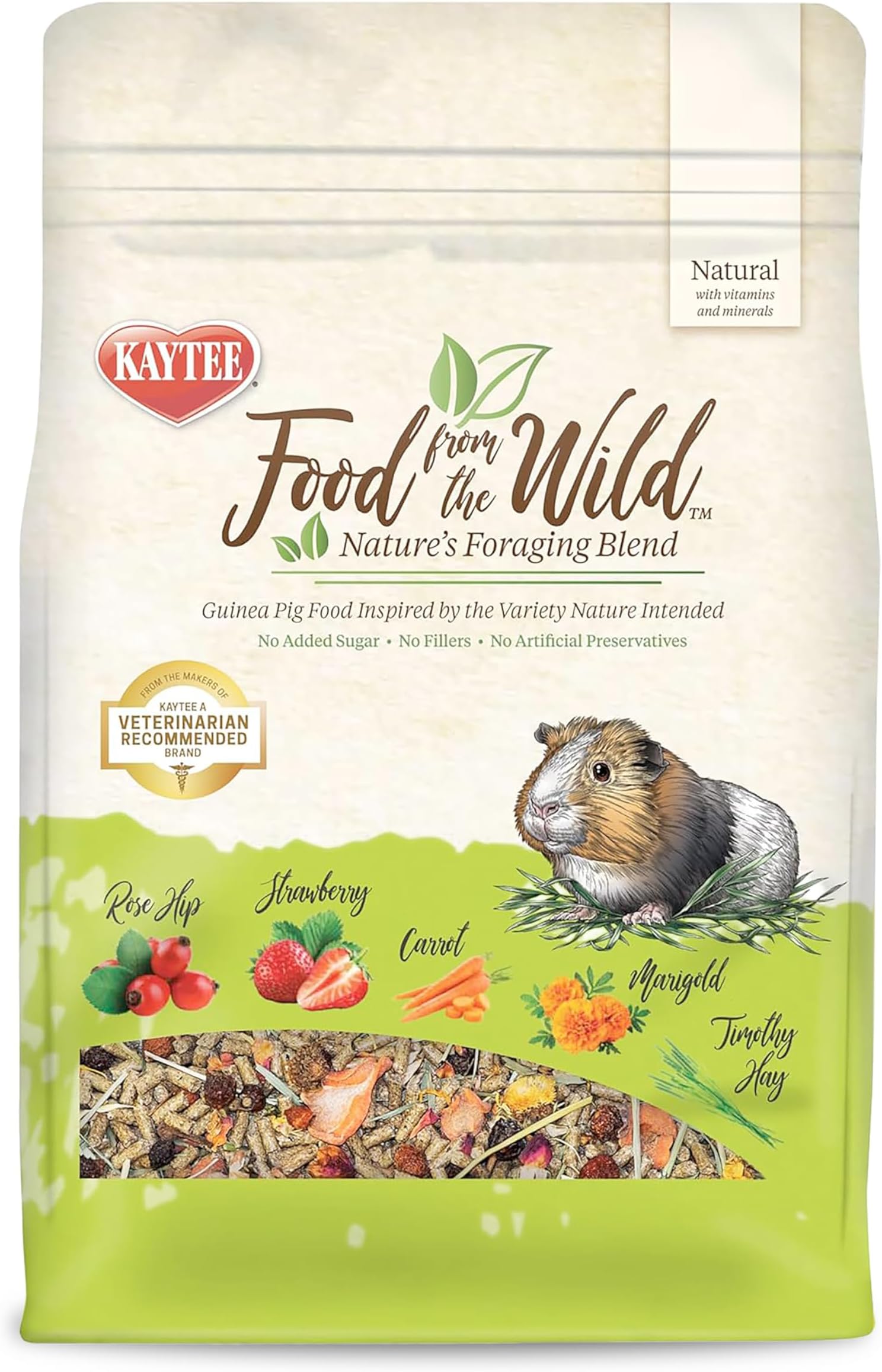 Kaytee Food from The Wild Natural Pet Guinea Pig Food, 4 Pound