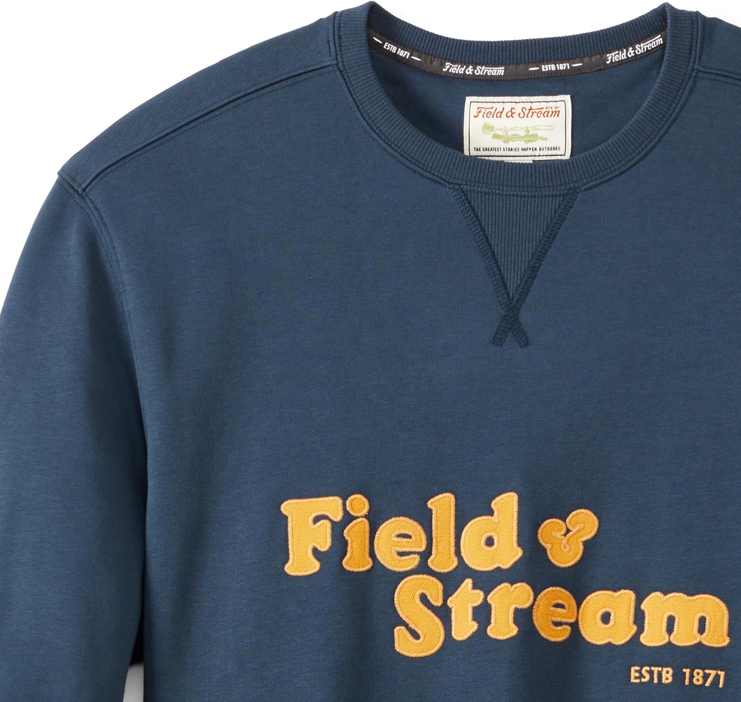 Field & Stream Tackle Twill Lightweight French Terry Applique Crewneck - Image 5
