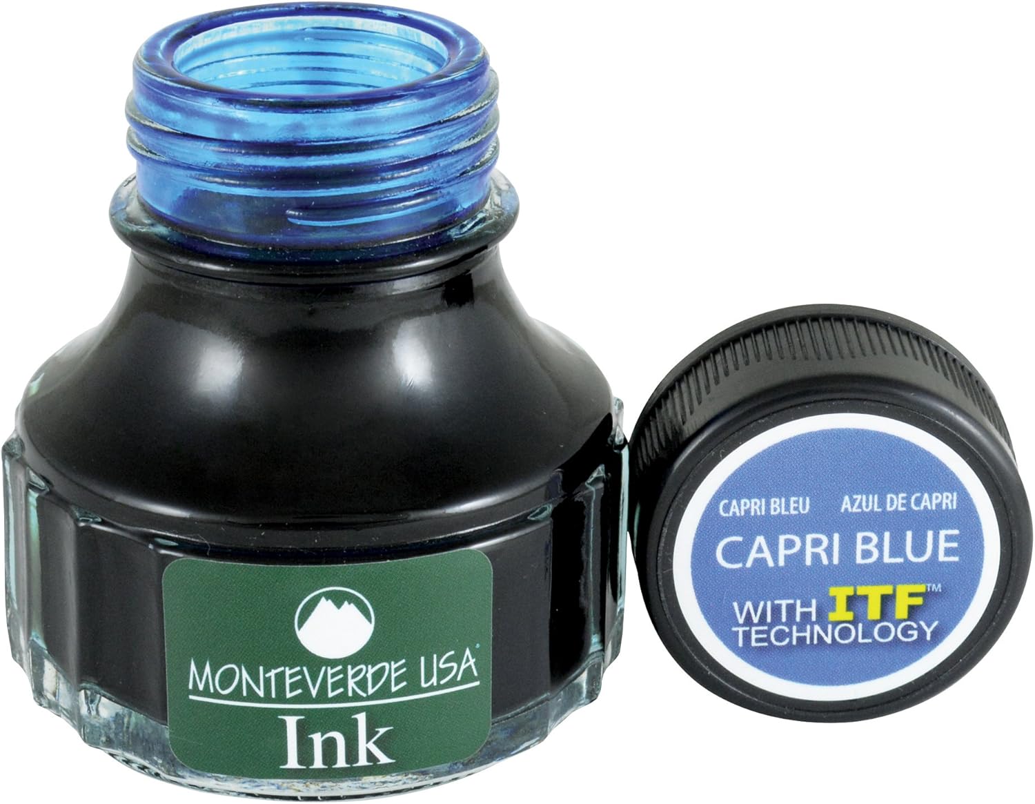 Monteverde USA Ink with ITF Technology, 90 ml Capri Blue (G308CB)