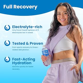 Pocari Sweat Electrolyte Drink, 24 Pack of 16.9 fl oz Bottles Hydration, Replenishment & Recovery Beverage