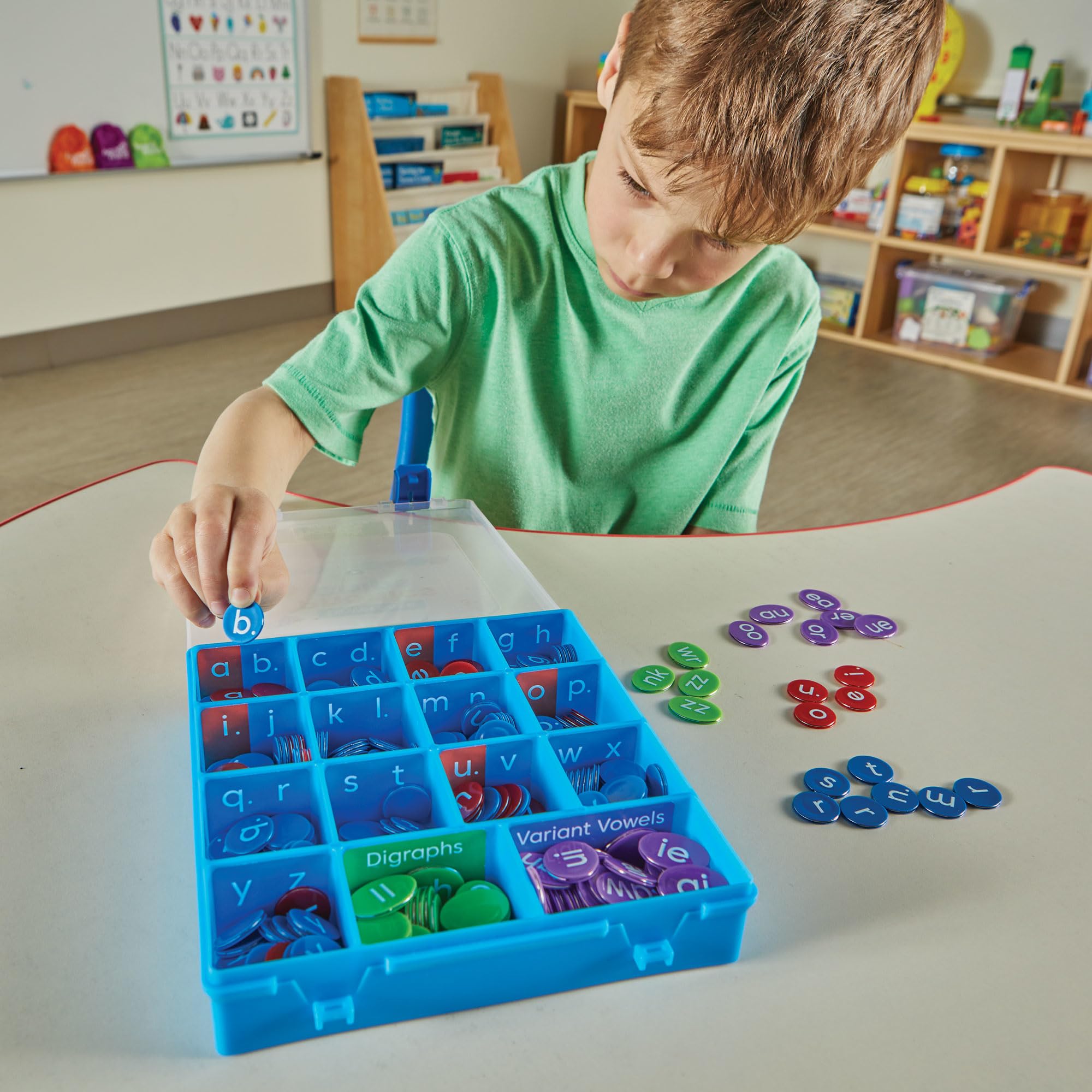 Learning Resources Lowercase Phonics Chips, Ages 5-9, Phonics Toy for Word Building Supports Reading & Spelling Skills - Image 4