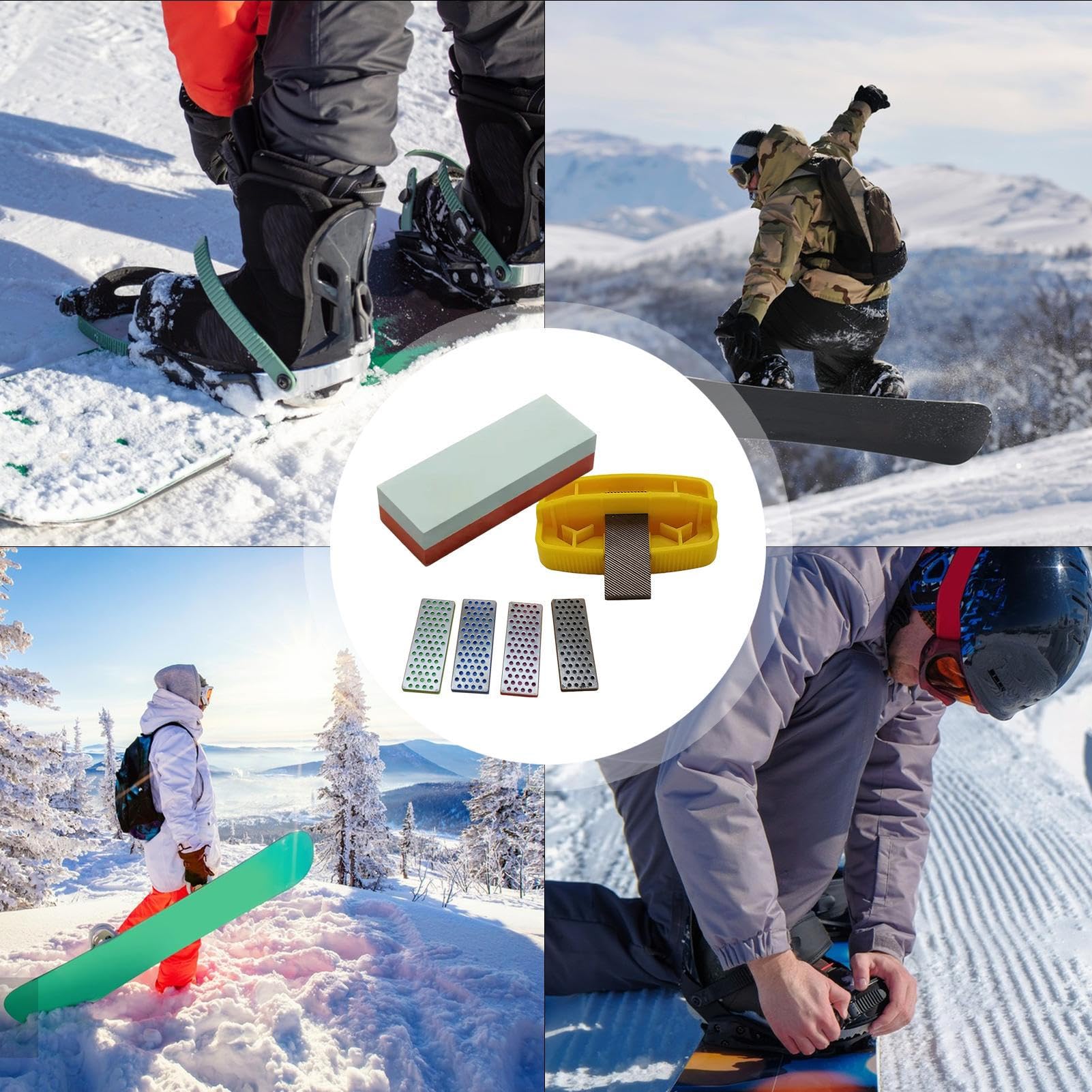 Affûteur de Carres de Ski Ensemble d'Affûtage Ergonomique en