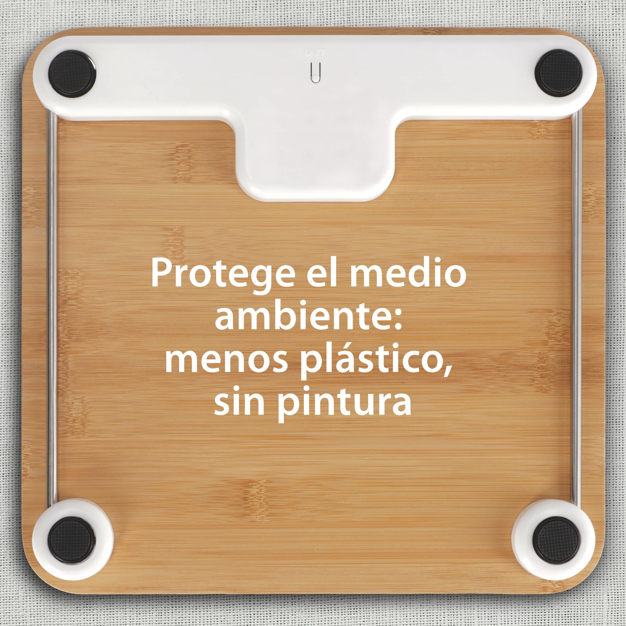 ADE Báscula corporal digital sin pilas | con dinamo respetuoso al medio ambiente | resultados de pesaje precisos en pasos de 100 g | superficie de pesaje de auténtica madera de bambú | hasta 150 kg