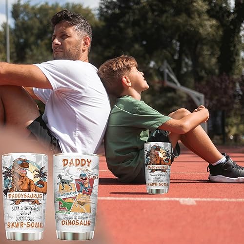 Miniatura 8 de Regalos de cumpleaños para papá, regalo de cumpleaños para papá de hija, regalos divertidos de Navidad con vaso de 20 onzas, martillo