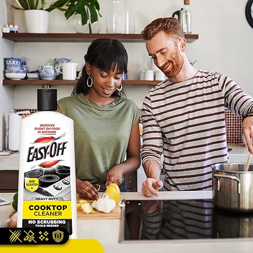Miniatura 8 de EASY-OFF - Limpiador resistente para estufas, elimina quemaduras en los alimentos en cuestión de segundos, antiarañazos, no necesita herramientas de