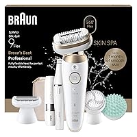 Braun Silk Epil 9 Flex SkinSpa Epilatore Elettrico Donna Testina Flessibile 360°