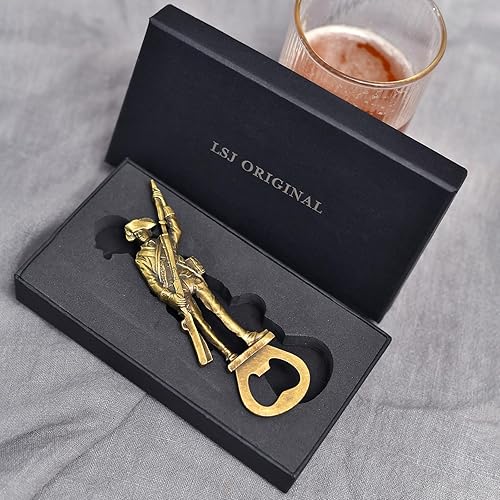Miniatura 6 de Soldado abridor de botellas de cerveza, abridor de botellas fresco para herramienta de bar, removedor de tapas de soda y cerveza, artilugio fresco y