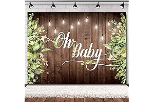 Rustic Wood Baby Shower Backdrop: Capture Life's Precious Moments with SVBright's Photo-Perfect...