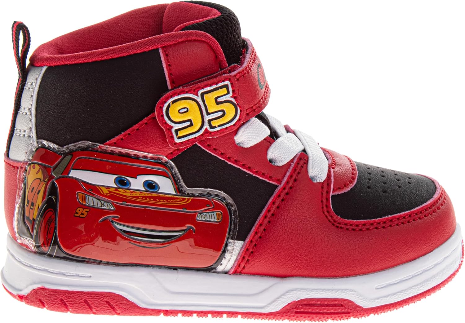 Character Boys High Top Sneakers Cars Monster Jam Paw Patrol Spider-Man Sonic Casual Athletic Strap Shoes for Toddler Size 6-10, 11-12 Little Kid