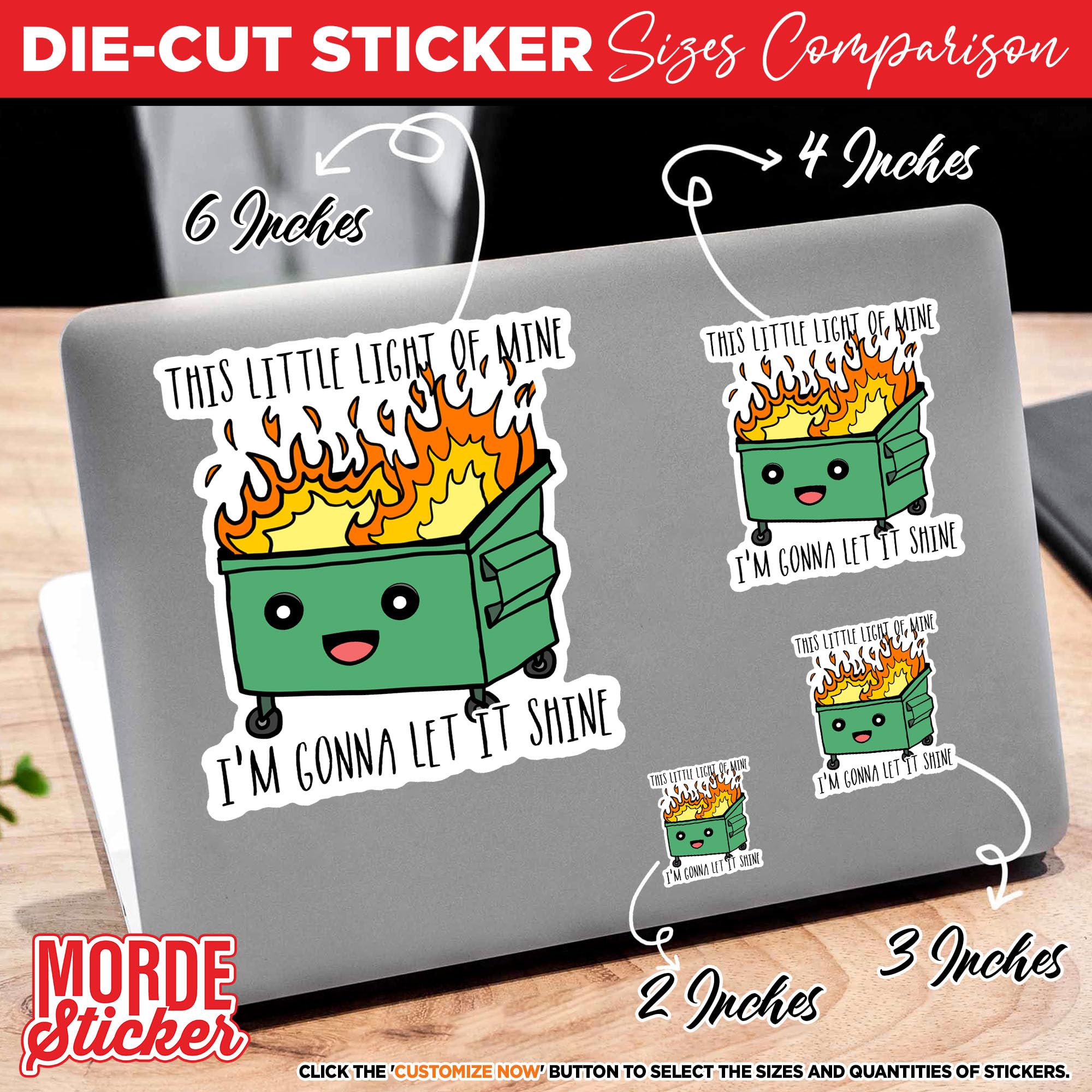 Dumpster Fire Aufkleber – Sarkastisch, Witzig & Wasserfest Für Flaschen, Laptop & Co.