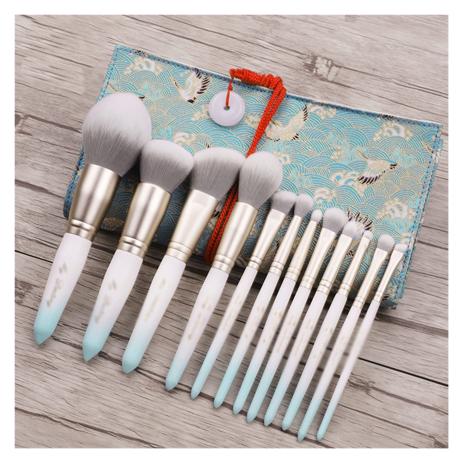 TAHALI Pincel de Maquillaje: 12 uds., Juego de brochas cosméticas, Base, Rubor, Polvo, Cara, Ojos, Herramientas cosméticas, bolígrafos