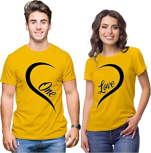 couple tshirt myntra