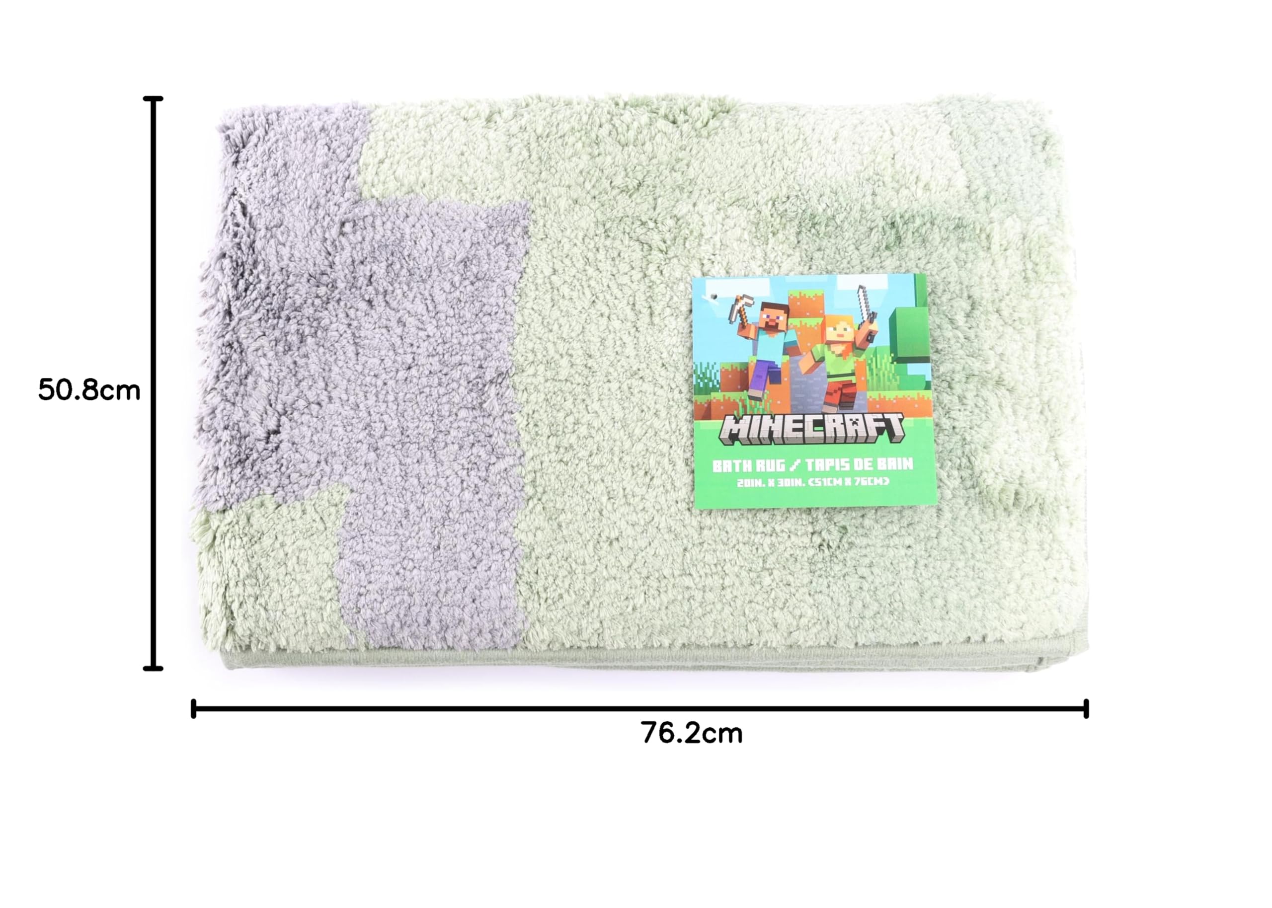Minecraft Creeper Bath Rug - Soft & Fun! -2