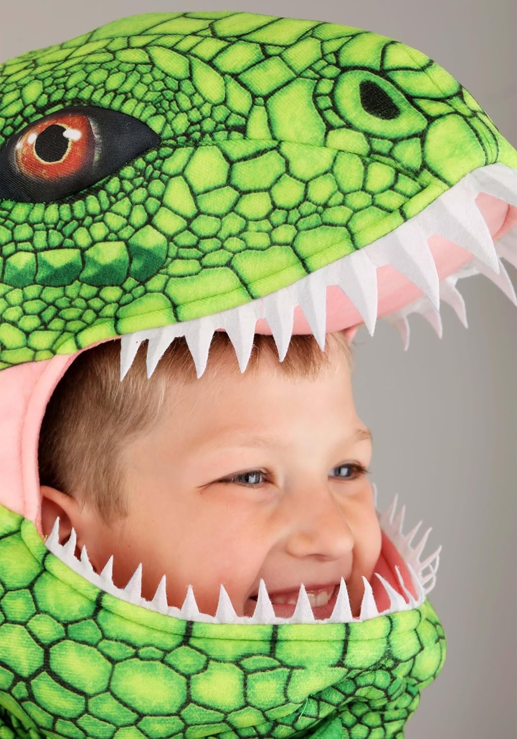 Toddler Green Iguana Costume for Kids with Jumpsuit and Headpiece | Lizard Reptile Halloween Animal Outfit