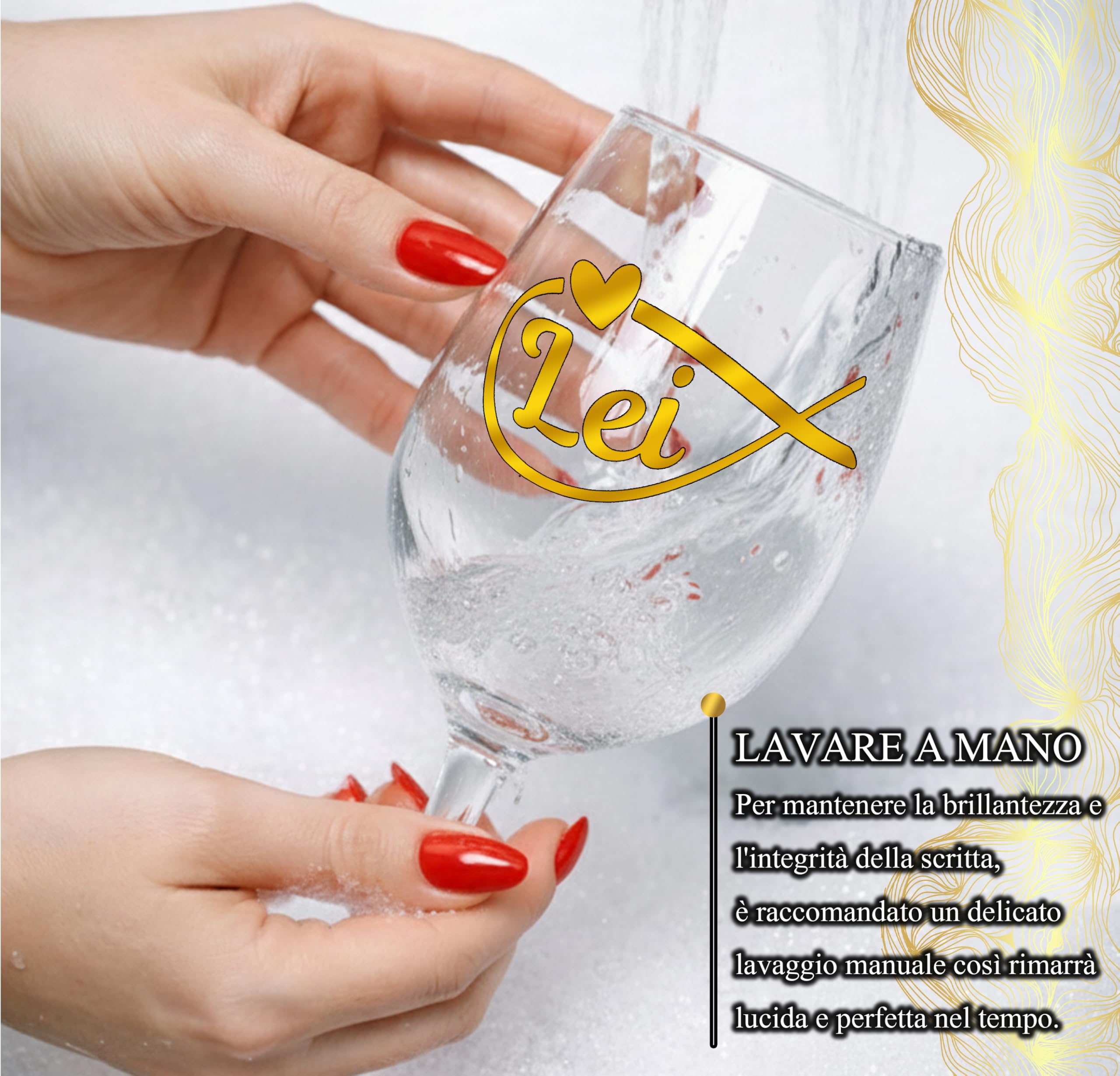 Coppia Calici Vino Personalizzati LUI LEI ∞ – Due Bicchieri Piegati Coordinati Con Simbolo Infinito Per Celebrare L’Amore E I Momenti Insieme Con Confezione Regalo Inclusa