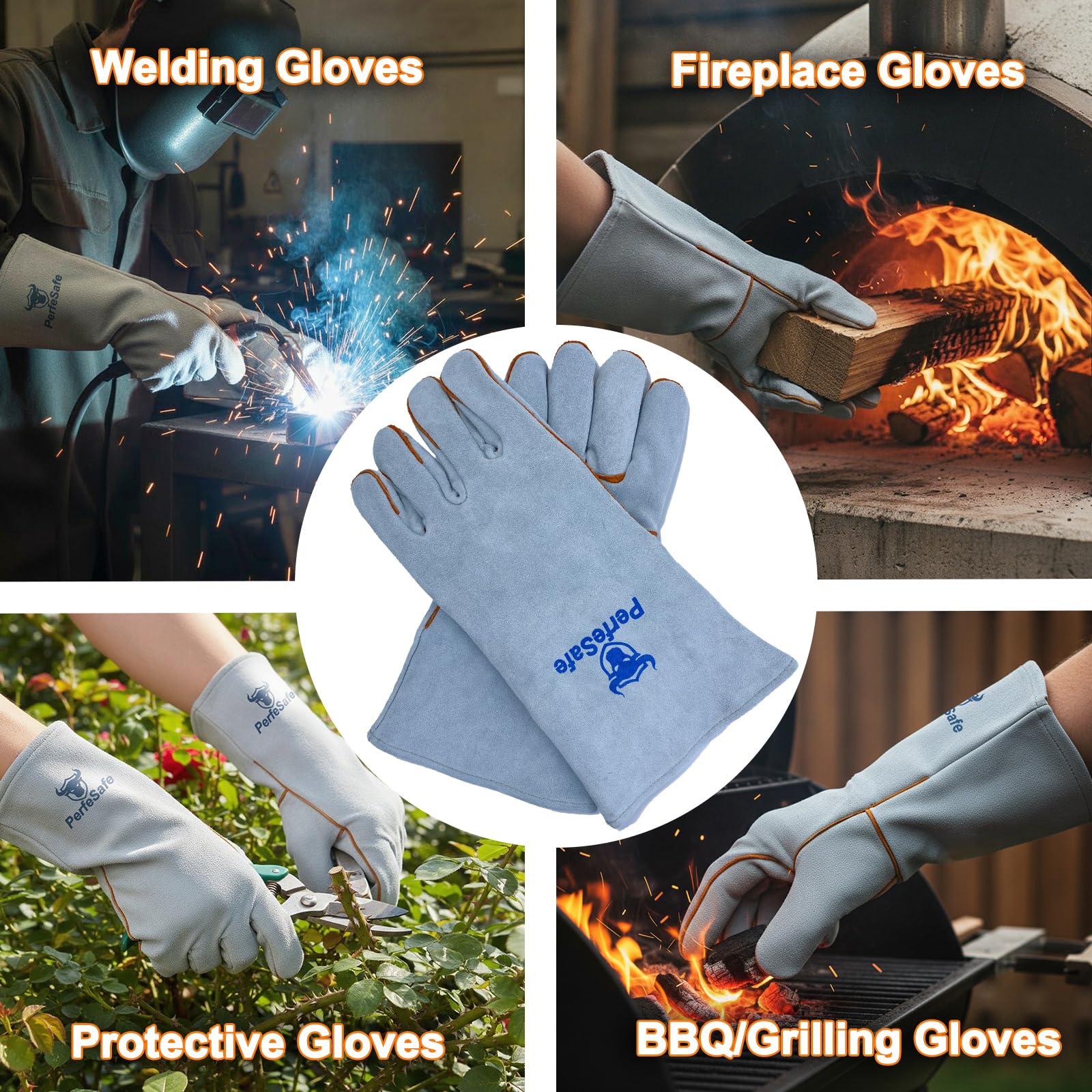 Guantes Newding Resistentes Al Calor - Hasta 800°C Para Barbacoa Y Más