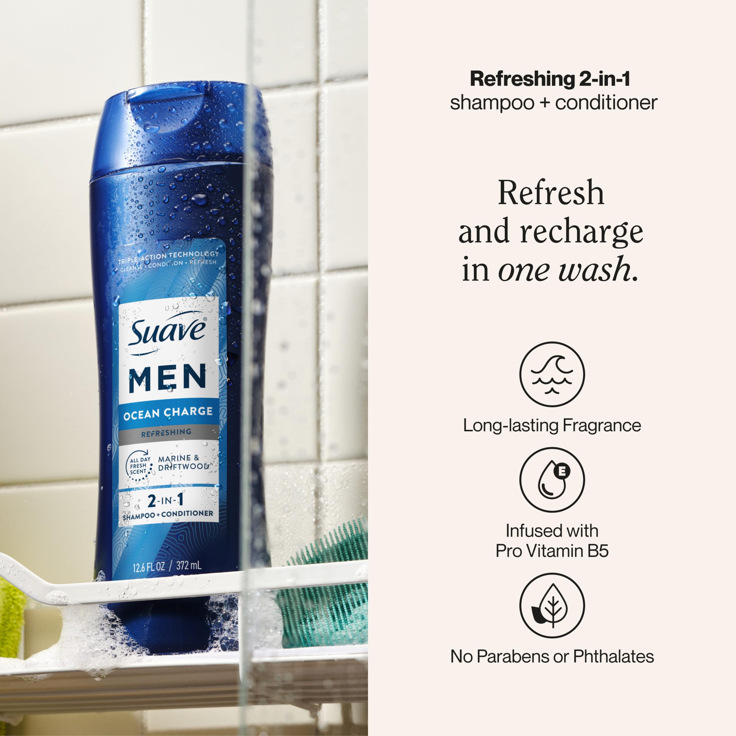 Suave Men 2-in-1 Shampoo and Conditioner