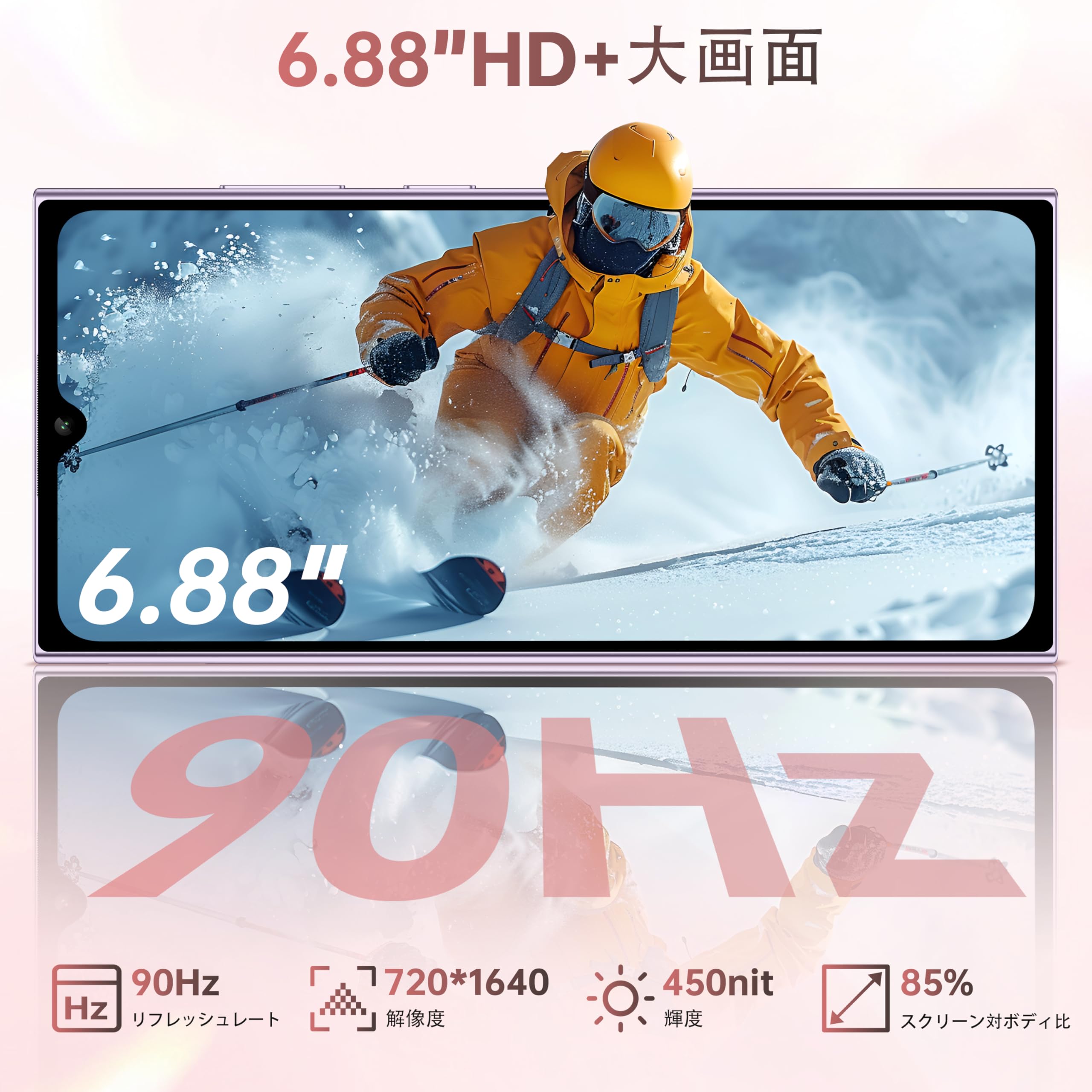 Amazon | OUKITEL C62 Android 15 SIMフリー スマホ 本体 16GB+128GB