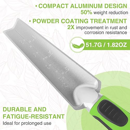 Vista 2 de WORKPRO Juego de herramientas de jardín de 5 piezas, con recubrimiento en polvo, juego de herramientas de jardinería de aluminio compacto con Verde