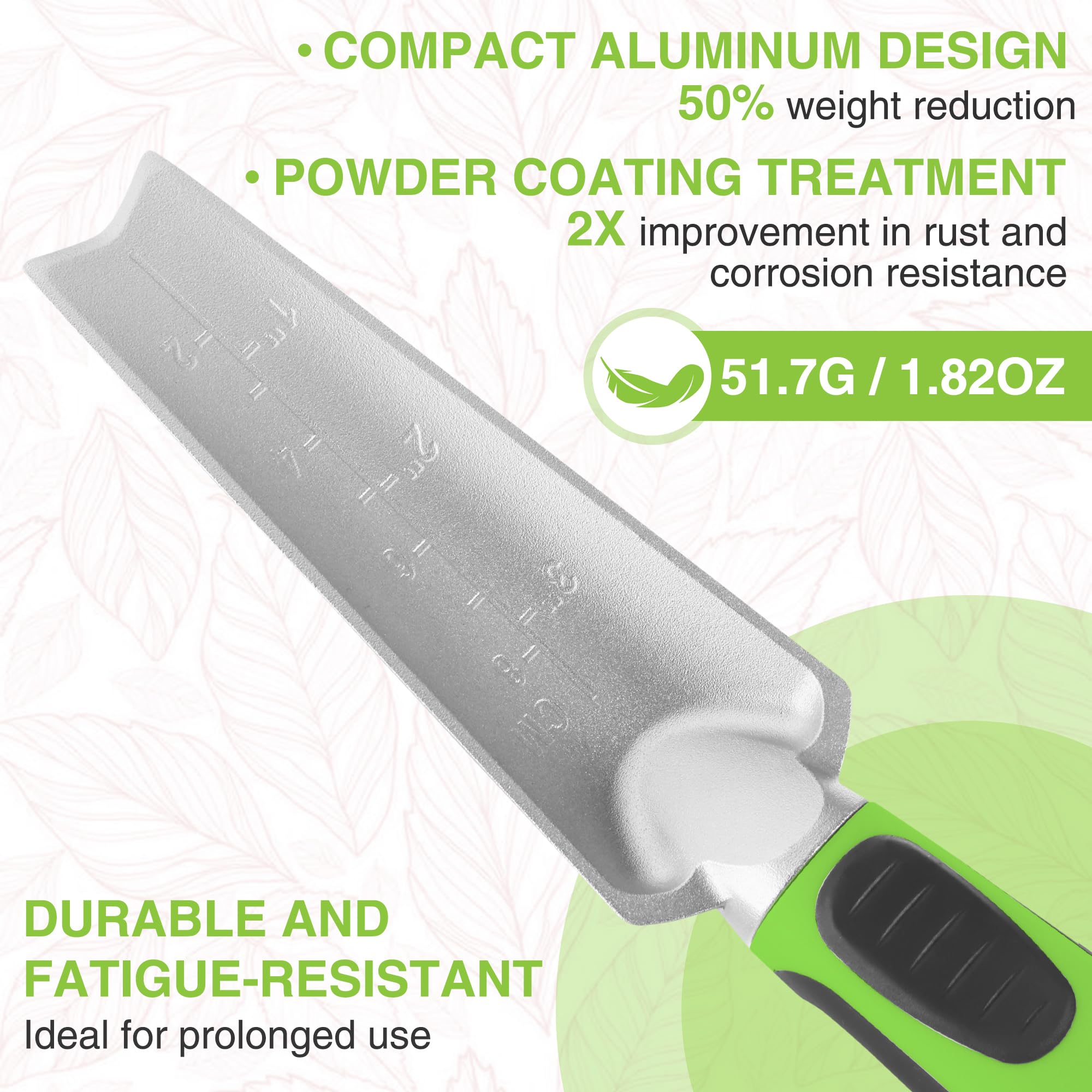 WORKPRO 5-teiliges Gartenwerkzeug-Set, Pulverbeschichtung, kompaktes Aluminium-Gartenwerkzeug-Set mit Umtopfmatte, Outdoor-Garten-Handwerkzeuge, ideales Gartengeschenk, Grün