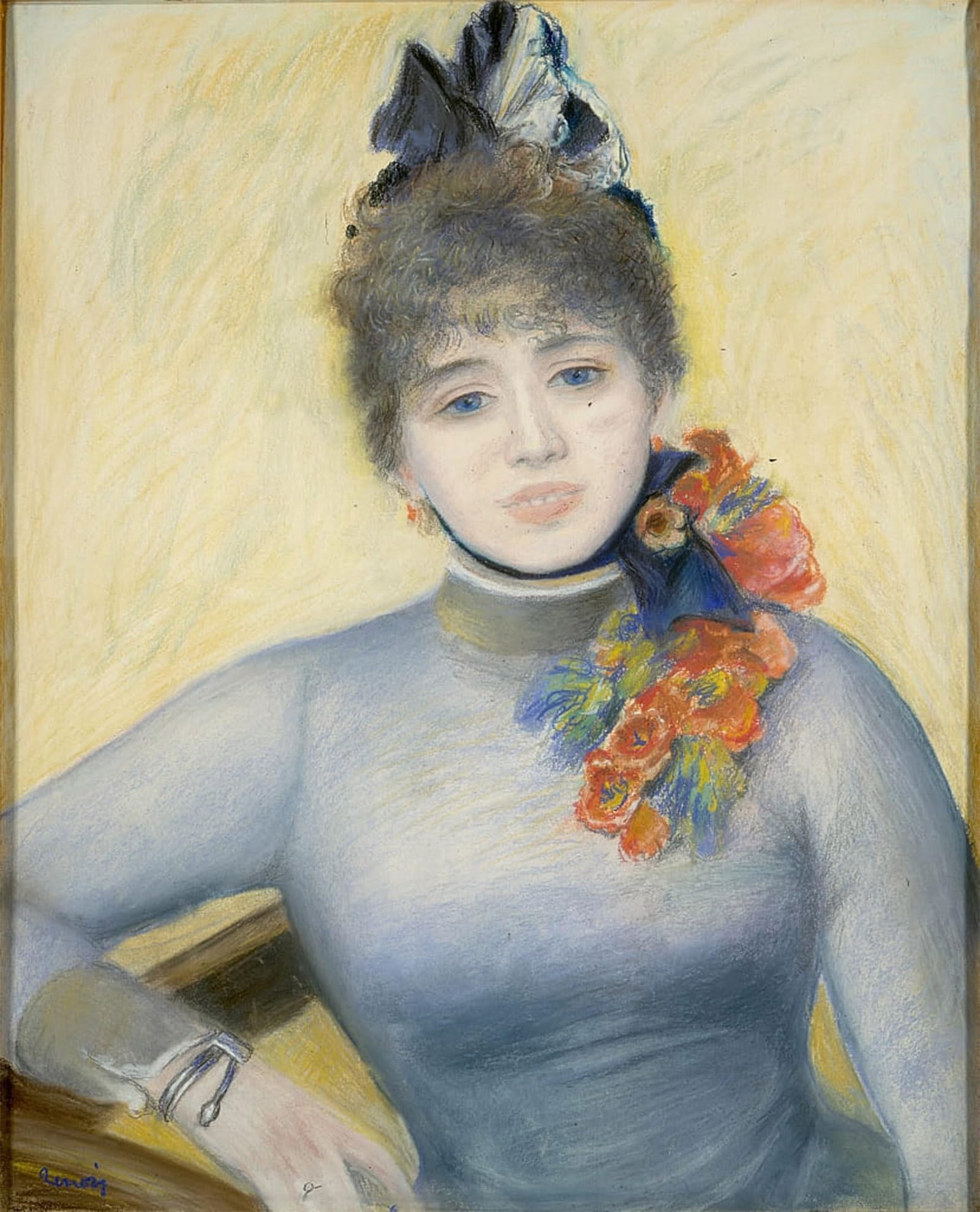 SERENDIPITP Vintage Wall Art Canvas Nordic Poster Canvas Print Picture Caroline Rémy Séverine by Pierre Auguste Renoir Wall Art Poster for Home Decor 60x90cm