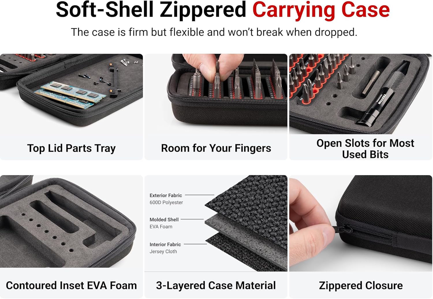 TEKTON 4 mm and 1/4 Inch Bit Driver and Bit Set with Cases (134-Piece) | DRV99004
