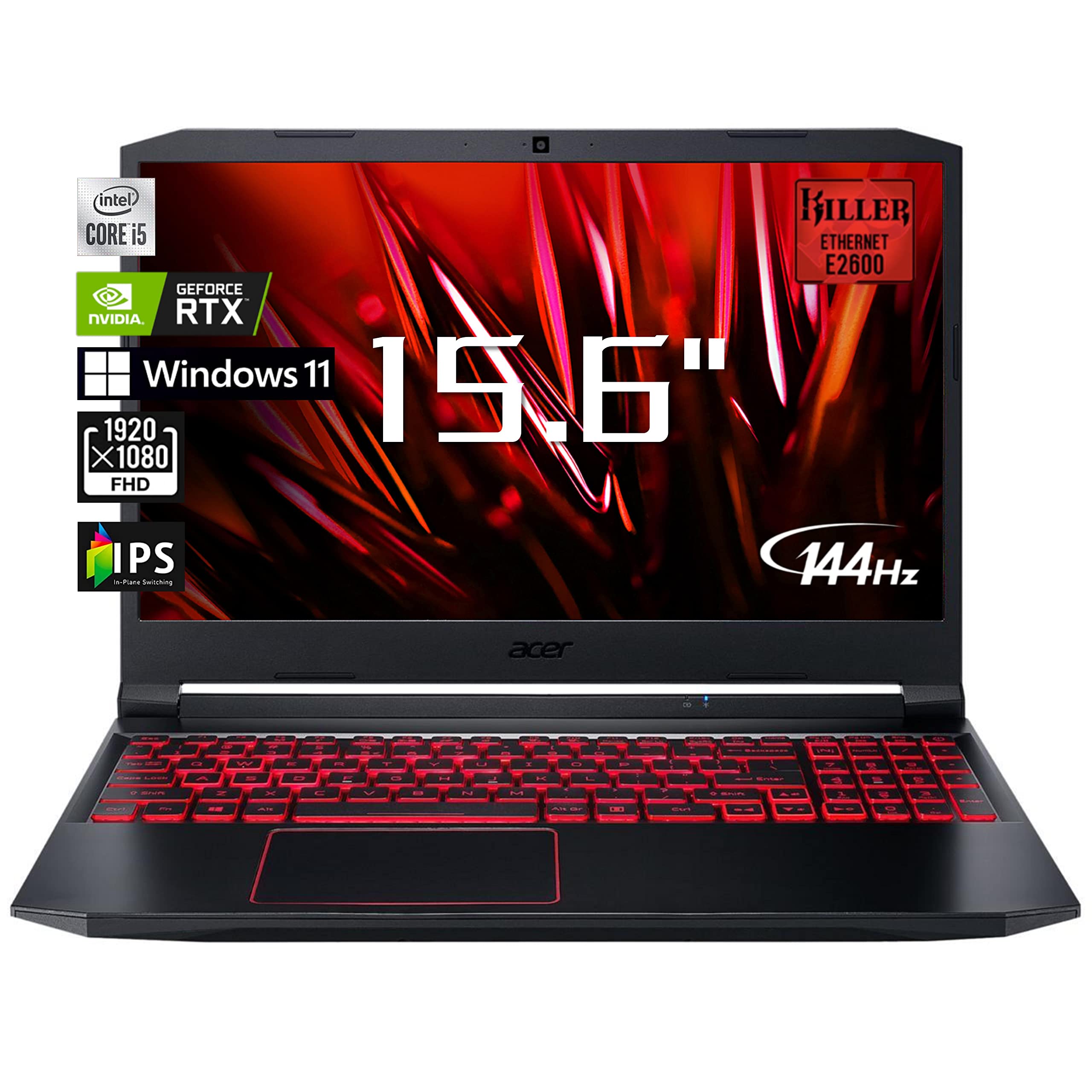 Acer Nitro 5 Gaming Laptop | i5-10300H | 15.6" FHD 144Hz | NVIDIA GeForce RTX 3050 | Killer Ethernet