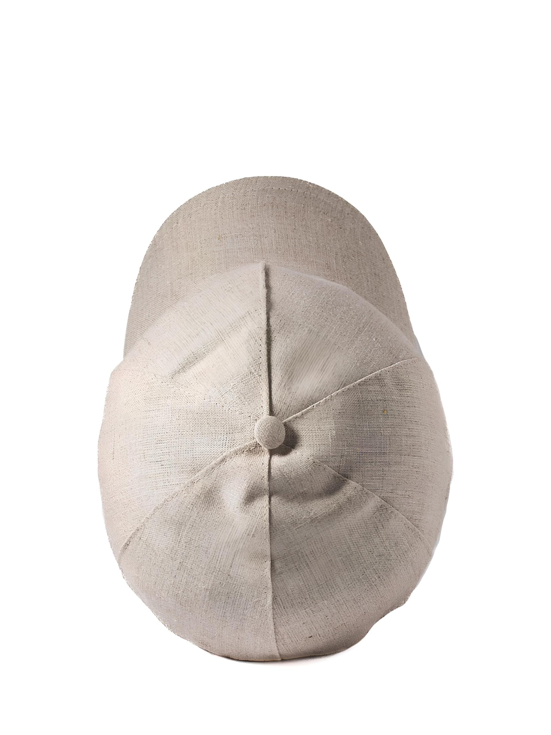 Cappellino Baseball Uomo Estivo 100% Lino Made in Italy - Taglie 55-62, Visiera, Fodera Cotone Traspirante, Anti-UV