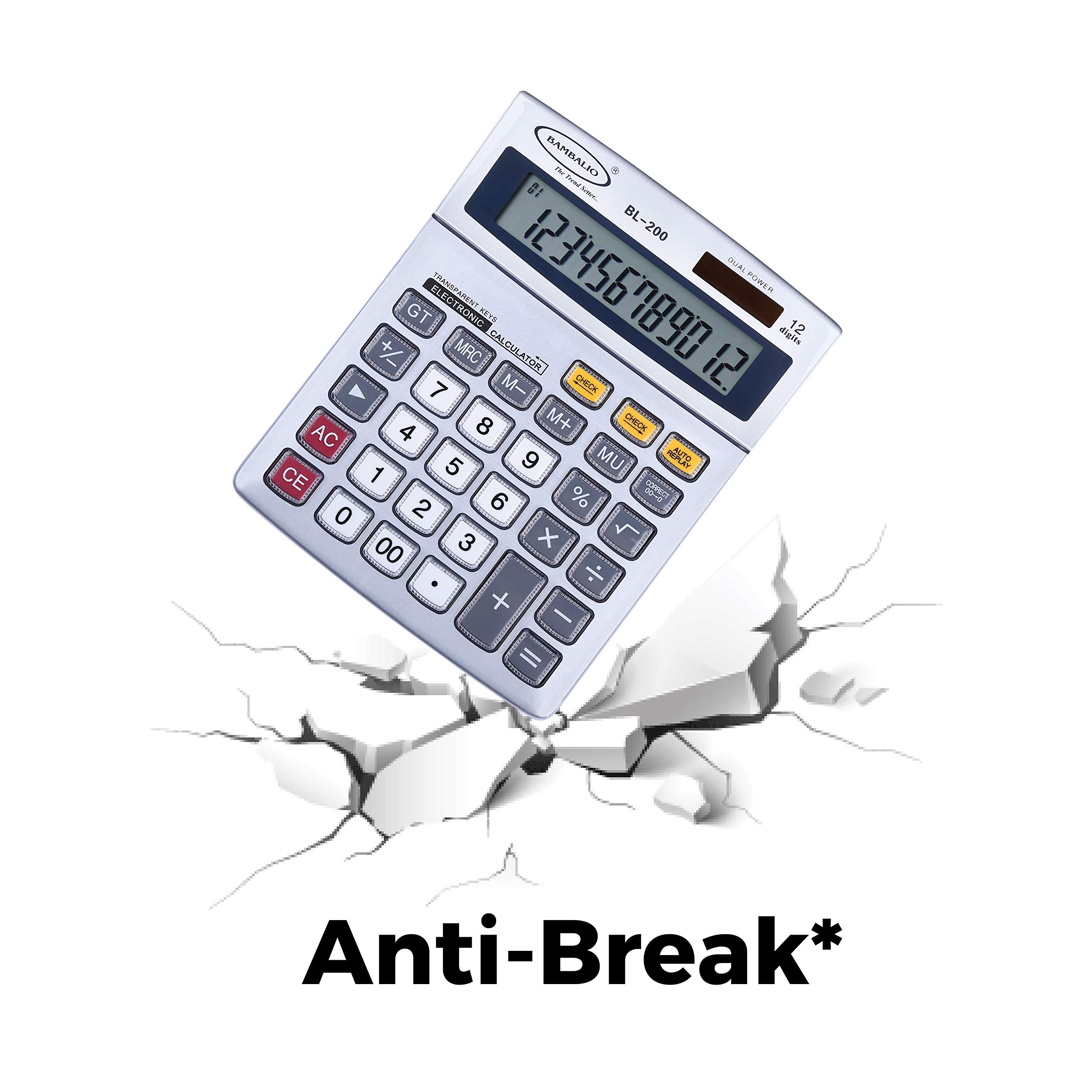 Bambalio 12 Digits BL-200 Big Display Electronic Calculator with 3 Years Warranty. 1