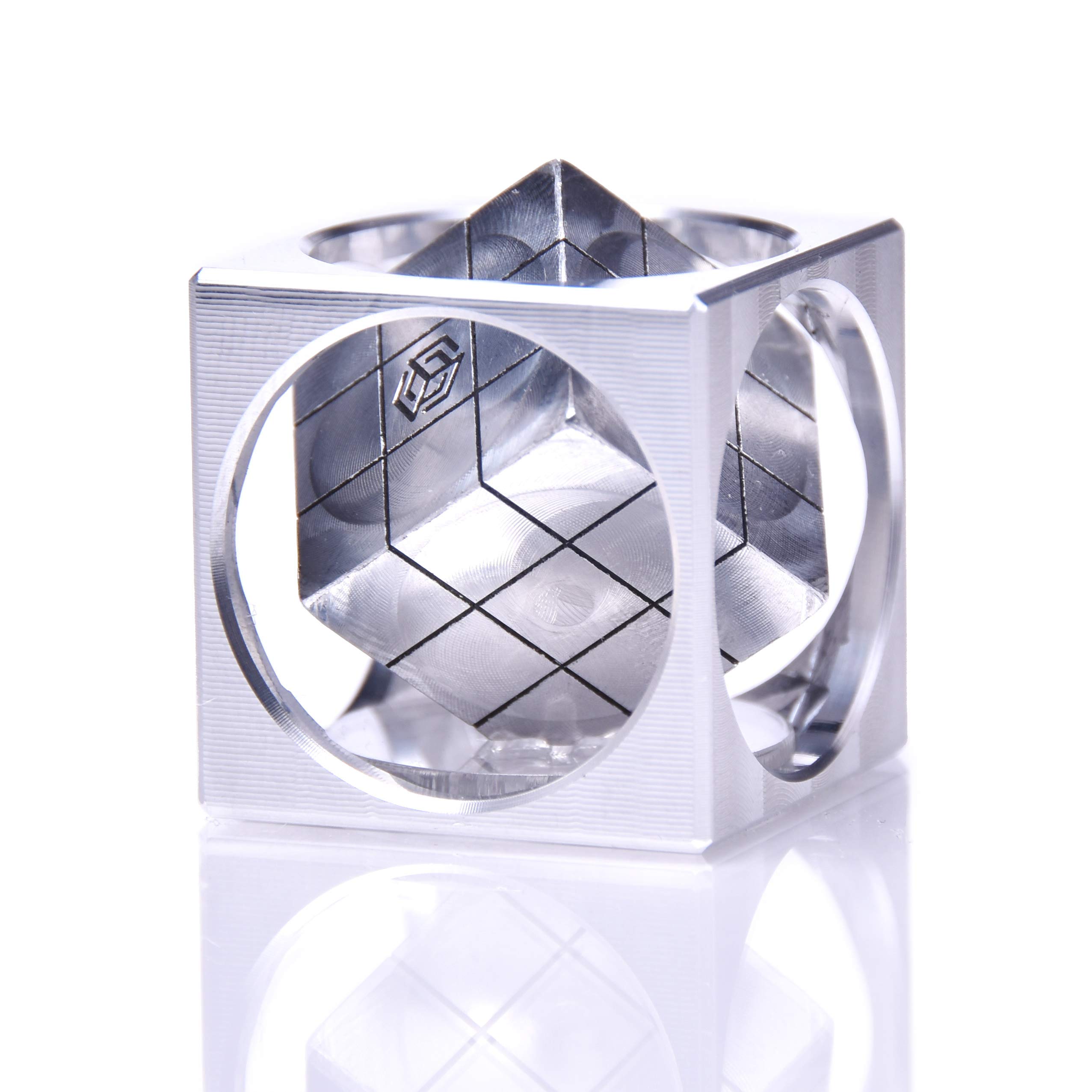 Buy Machined Aluminum Turners Cube, Cube in a Cube, Machined from
