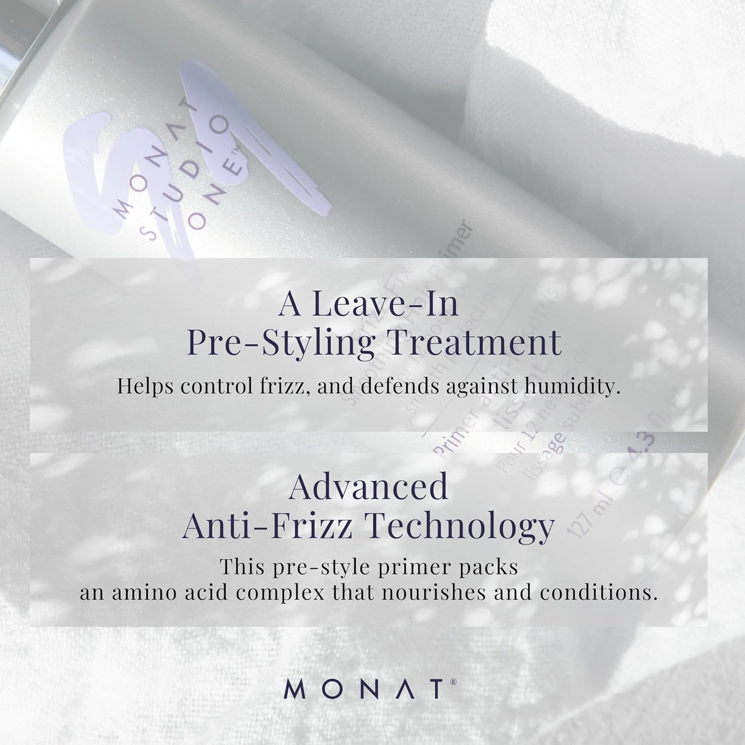 MONAT Studio One™ Frizz-Fix Leave-In Smoothing Hair Primer – Extended Style Duration – Easy Application – Daily Use – Color-Safe – Lightweight Formula - Image 5