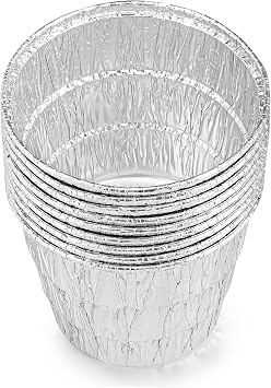 TYH Supplies 5 Pack Grease Bucket Liners | Compatible with Traeger Pro 575/780, Ironwood 650 & 885, 22 & 34 Series BBQ Grills BAC407z | Disposable Aluminum Grease Cup Liners | 5.7 x 5 x 4.33 Inch