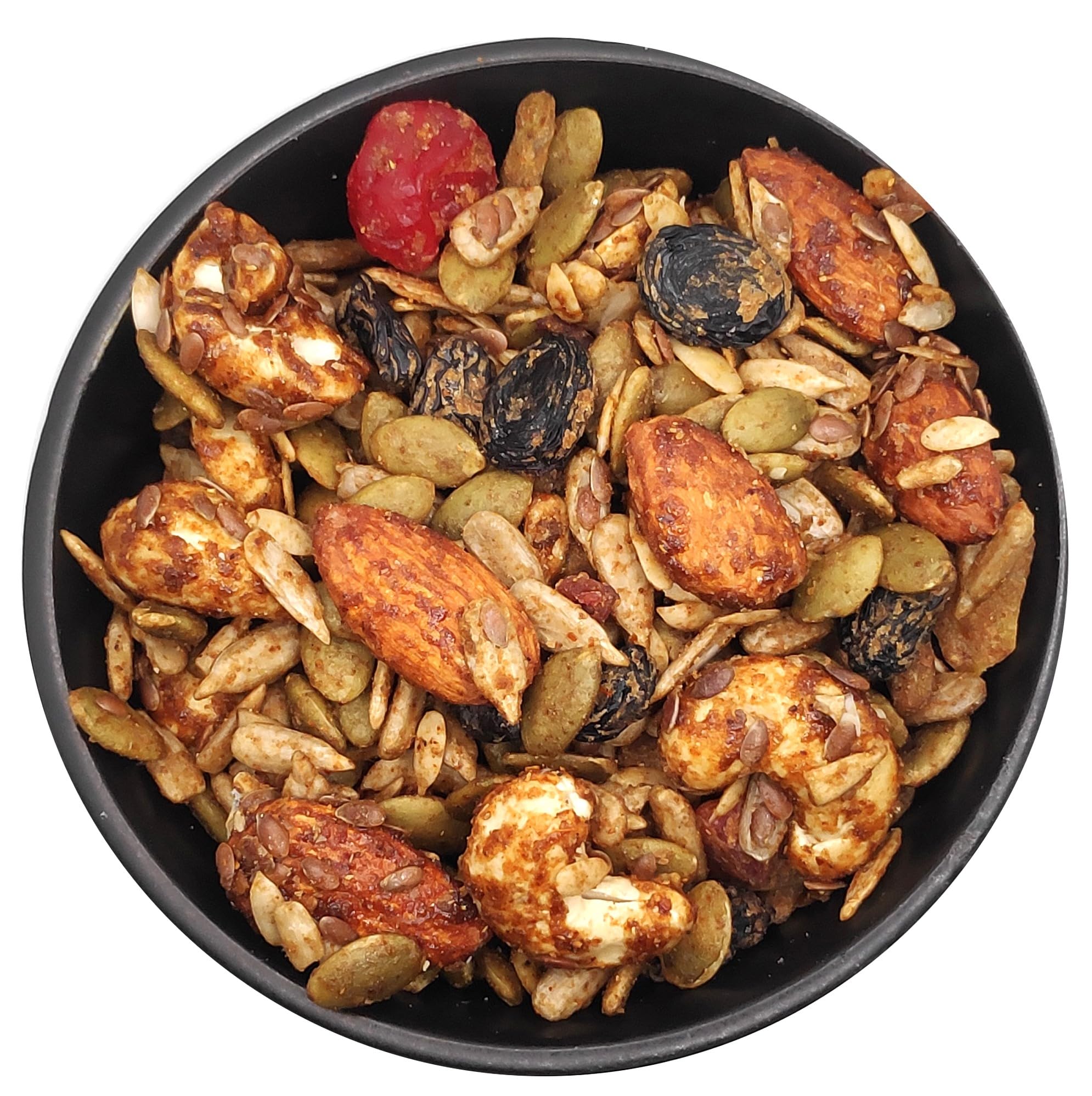 Popcorn Fusion Bhai Dooj Gift Khatta Meetha Trail Mix Potli 100gms with Bhai Dooj Silk Thread, Roli, Chawal, Chandan, Mishri in a Special Pack 2